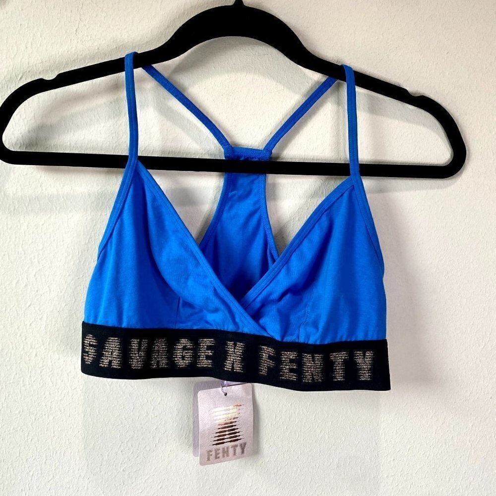Savage x Fenty Forever Savage Bralette Blue NWT M